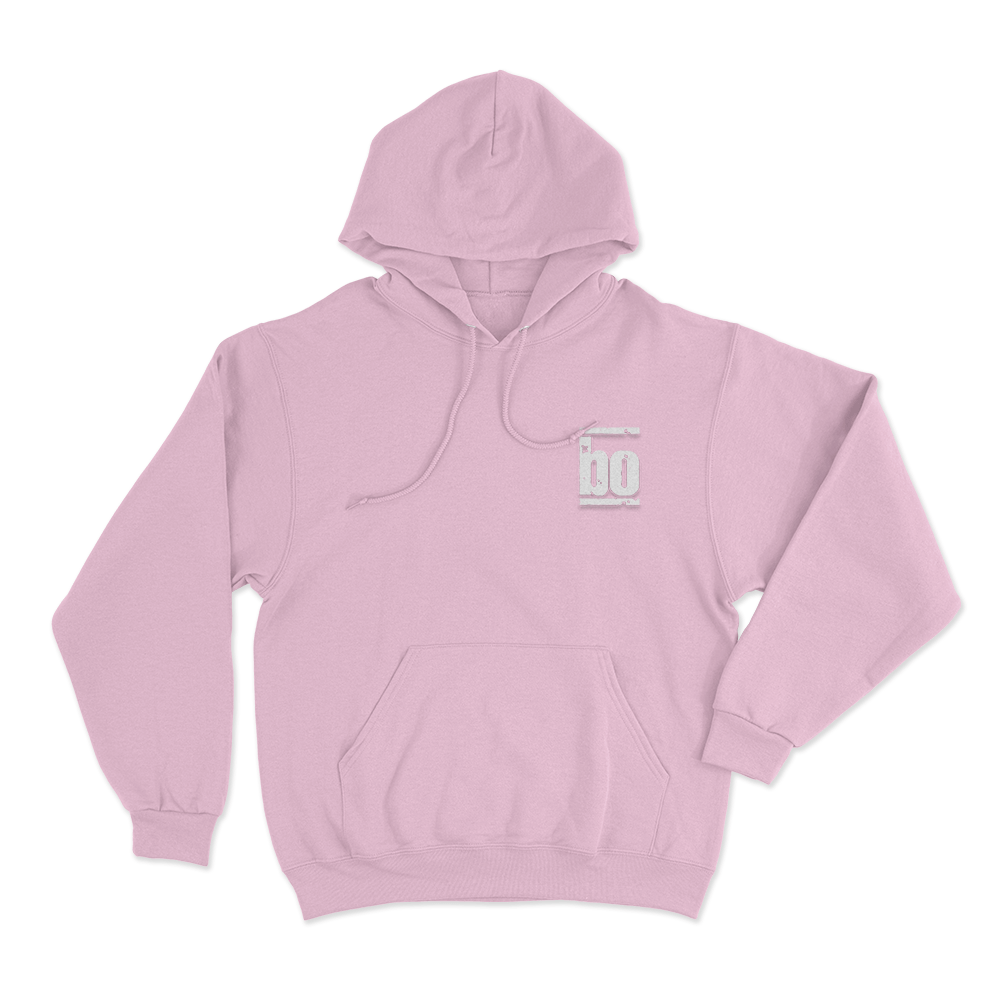 BO Vintage Logo Unisex Hoodie Pink BO Vintage Logo Unisex Hoodie Pink