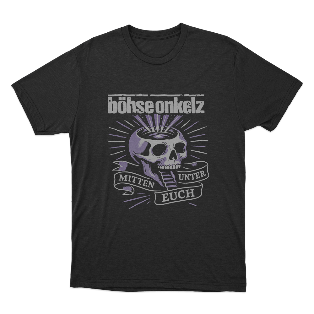 Böhse Onkelz Mitten Unter Euch Skull Unisex T Shirt Black Bohse Onkelz Mitten Unter Euch Skull Unisex T Shirt Black