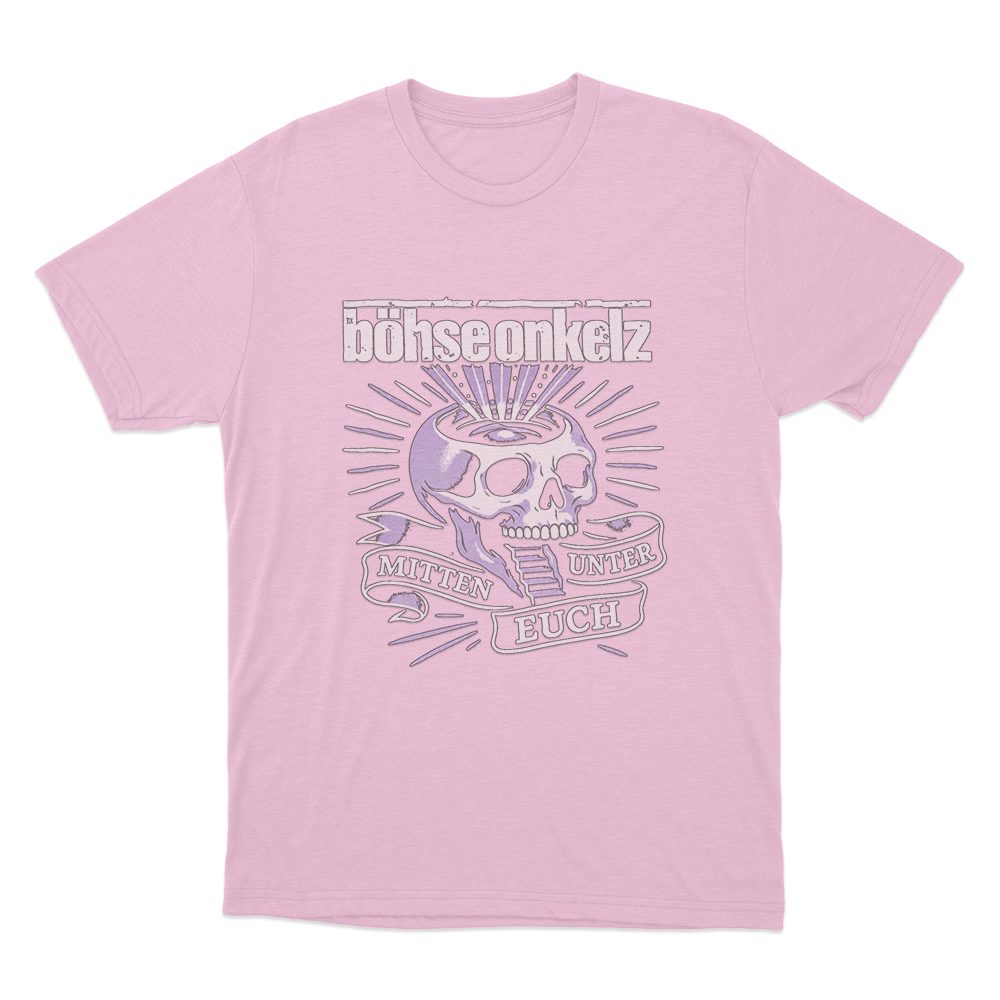 Böhse Onkelz Mitten Unter Euch Skull Unisex T Shirt Pink Bohse Onkelz Mitten Unter Euch Skull Unisex T Shirt Pink