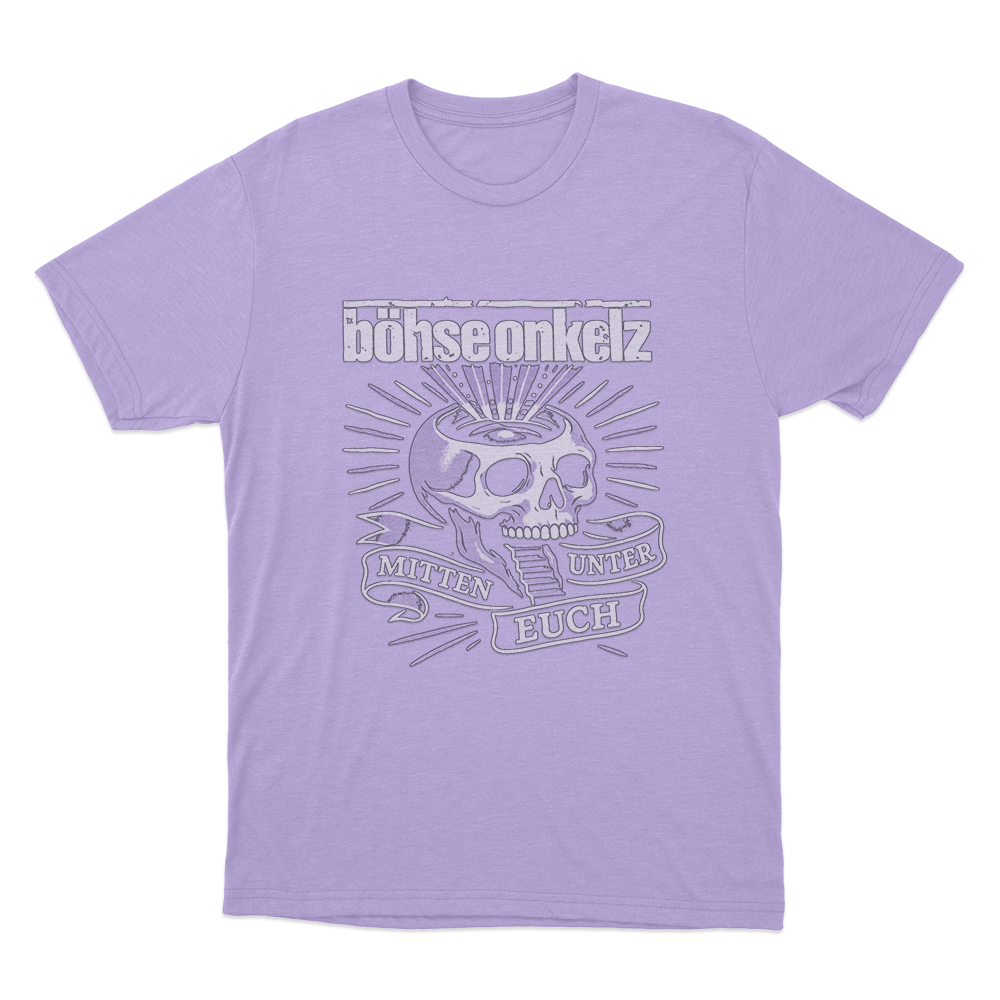 Böhse Onkelz Mitten Unter Euch Skull Unisex T Shirt Purple Bohse Onkelz Mitten Unter Euch Skull Unisex T Shirt Purple