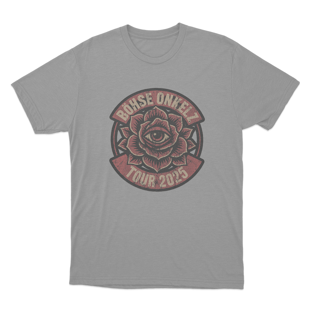 Böhse Onkelz Tour 2025 Unisex T Shirt Grey Bohse Onkelz Tour 2025 Unisex T Shirt Grey