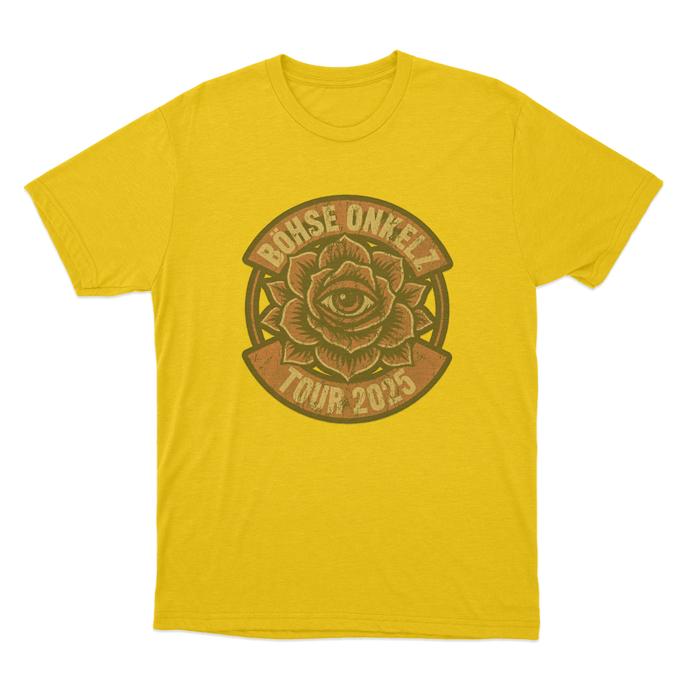 Böhse Onkelz Tour 2025 Unisex T Shirt Yellow Bohse Onkelz Tour 2025 Unisex T Shirt Yellow