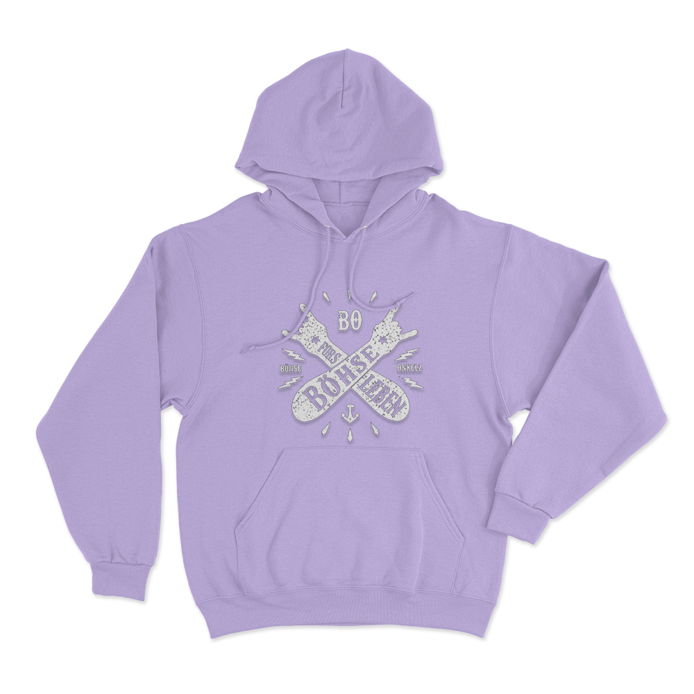 Böhse für´s Leben Salute Unisex Hoodie Purple Bohse fur´s Leben Salute Unisex Hoodie Purple