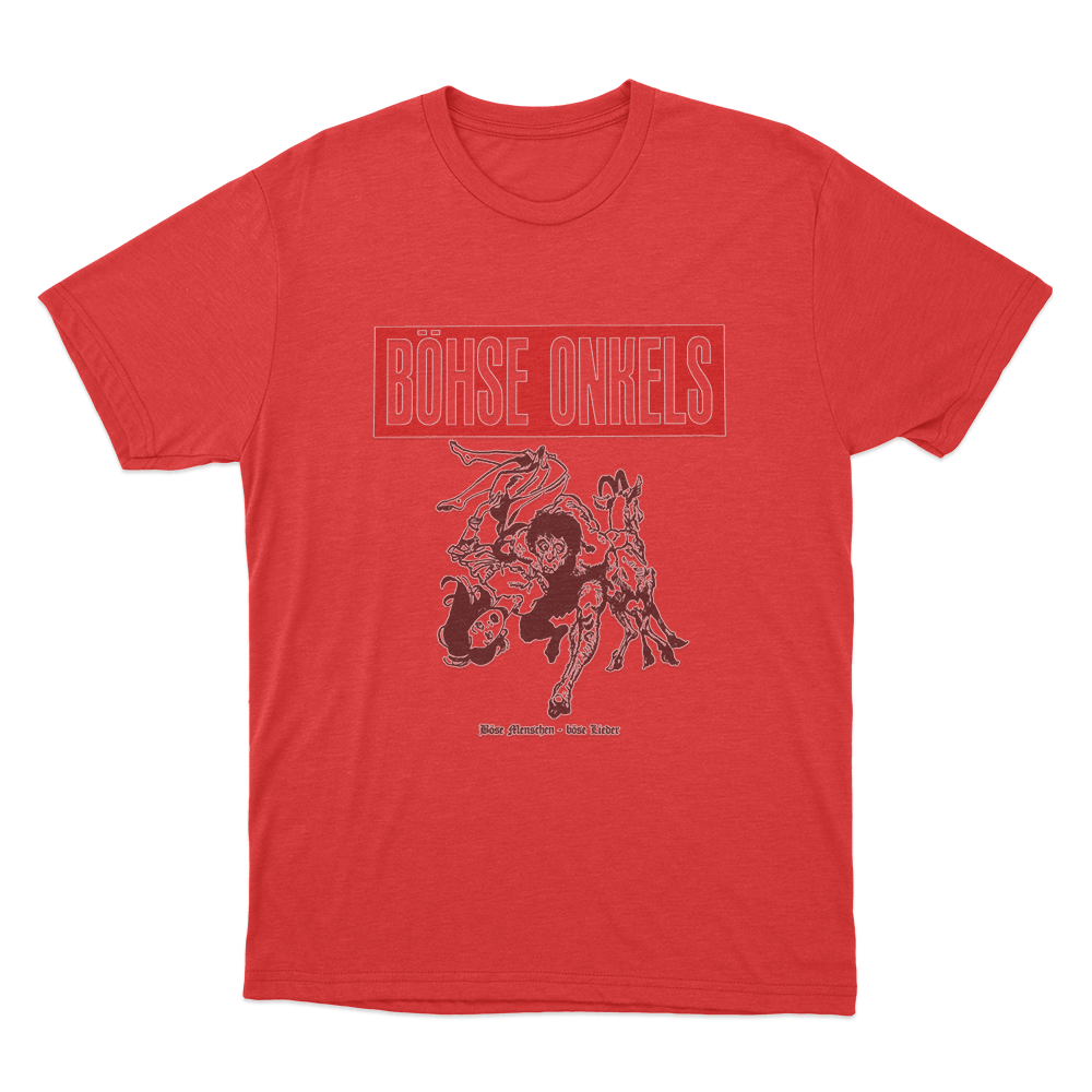 Böse Menschen Böse Lieder Unisex T Shirt Red Bose Menschen Bose Lieder Unisex T Shirt Red 1