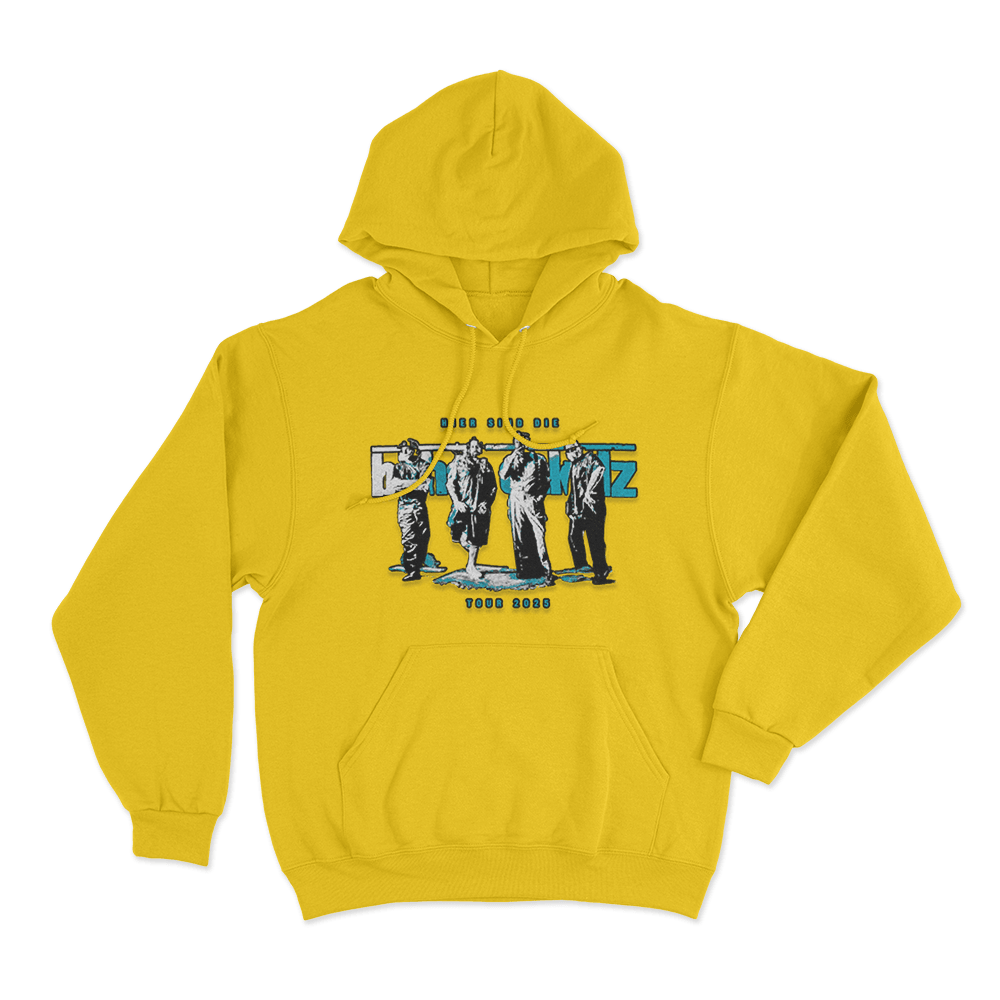 Hier Sind Die Böhsen Onkelz Tour 2025 Unisex Hoodie Yellow Hier Sind Die Bohsen Onkelz Tour 2025 Unisex Hoodie Yellow